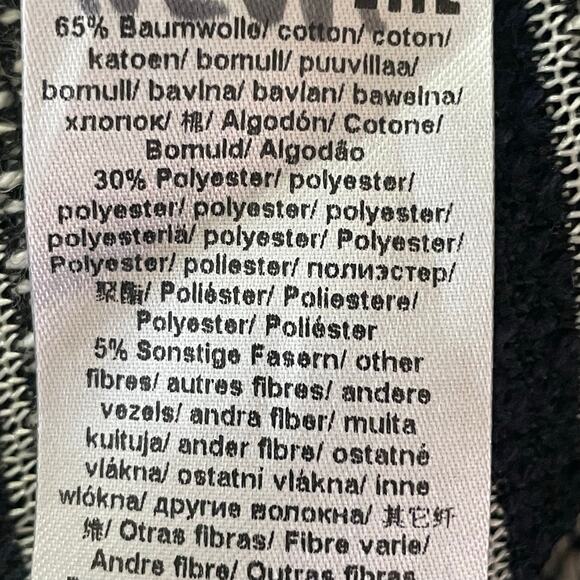 Rabe Navy White Striped Full Zip Cardigan Sweater Sz 8 Nautical Coastal Preppy - Picture 8 of 8